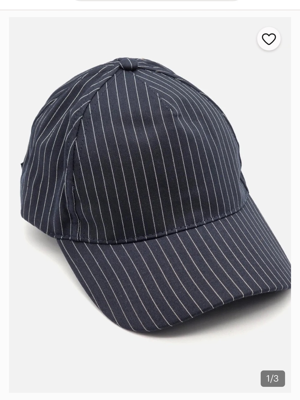 Navy Jean Paul Gaultier Unisex White Pin
Striped baseball dad cap hat OS